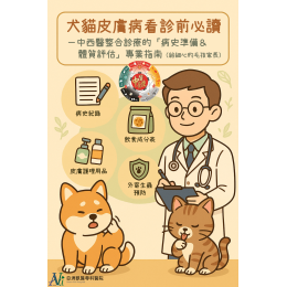 犬貓皮膚病就診前必讀寶典 — 中西醫整合診療的「病史準備 & 體質評估」專業指南(給細心的毛孩家長) 犬貓皮膚病就診前必讀寶典 — 中西醫整合診療的「病史準備 & 體質評估」專業指南(給細心的毛孩家長)